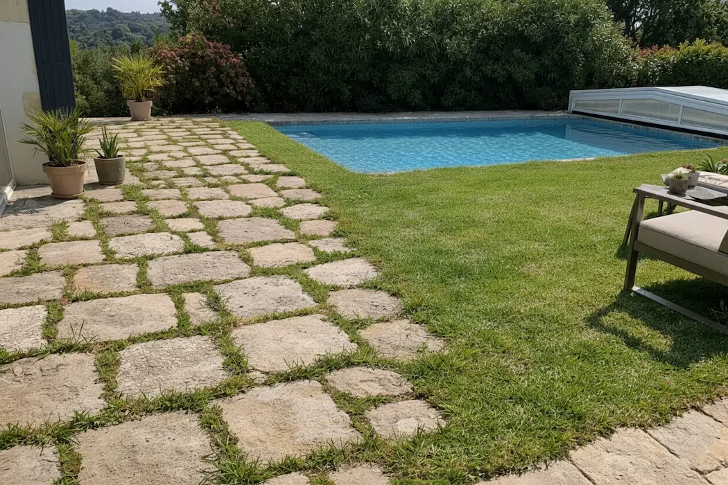Rénovation de Terrasse Carrelée à Biarritz dépose de carreaux décollés sur une terrasse à rénover à Biarritz