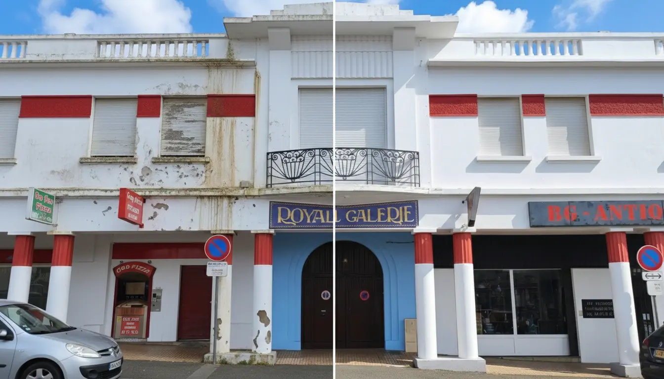 Rehabilitacion de fachada en Hendaya Reformas Ordonez