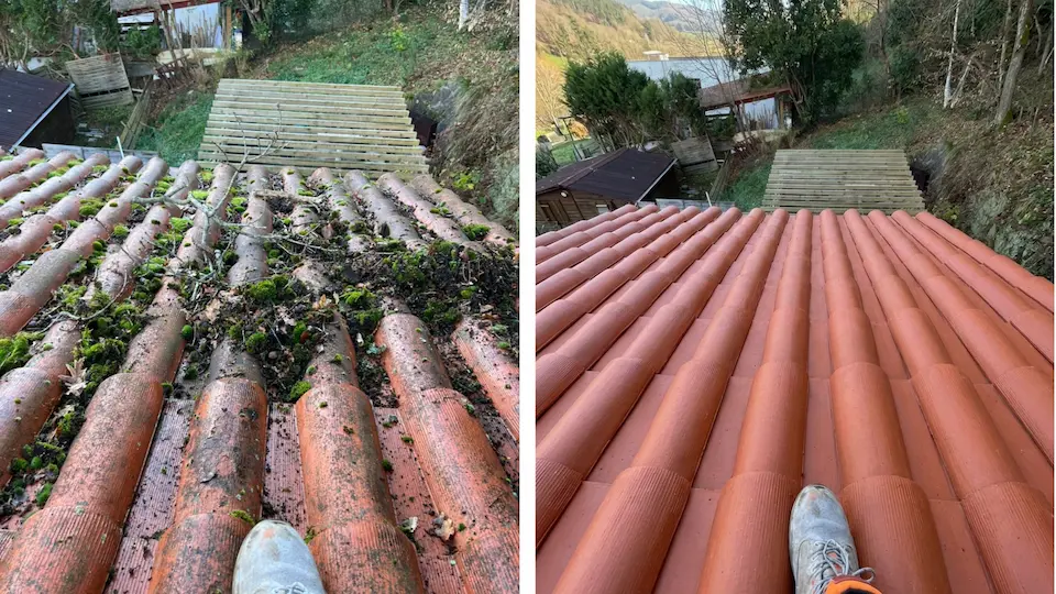 démoussage de toiture à hendaye