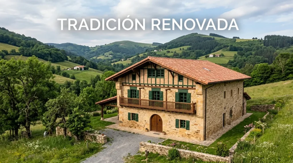 Precio de reforma de caserío vasco en Gipuzkoa — rehabilitación de baserri — Reformas Ordoñez