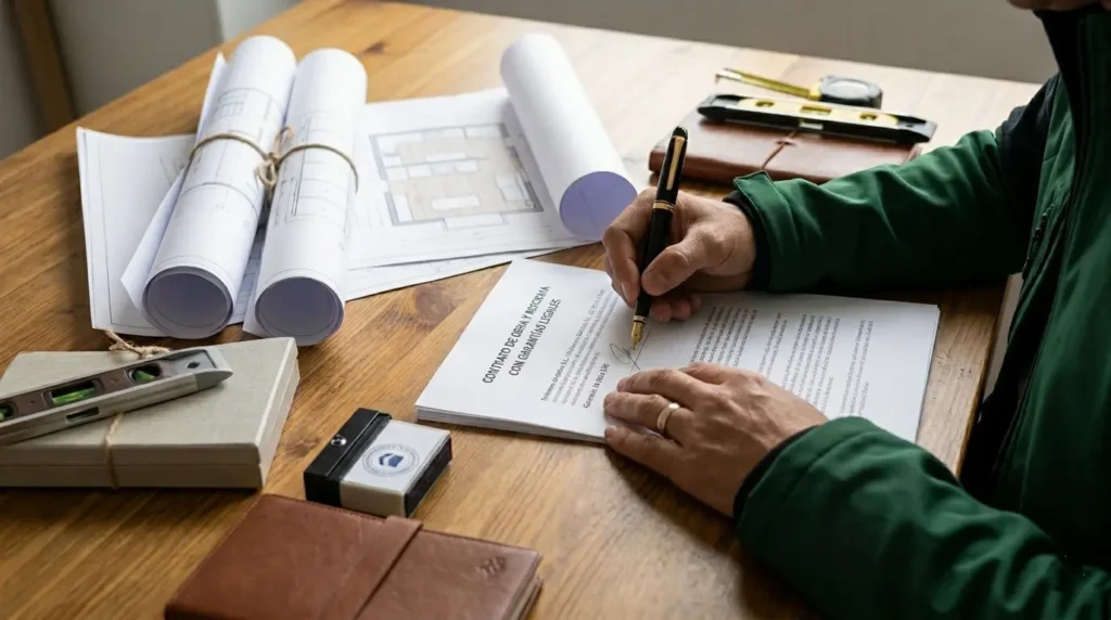 empresa de reformas garantizando con seguros y garantias trabajos en la comarca del bidasoa