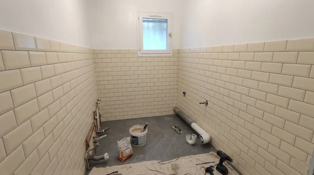 Proceso de reforma de baño en Irún, fases de obra, Reformas Ordoñez