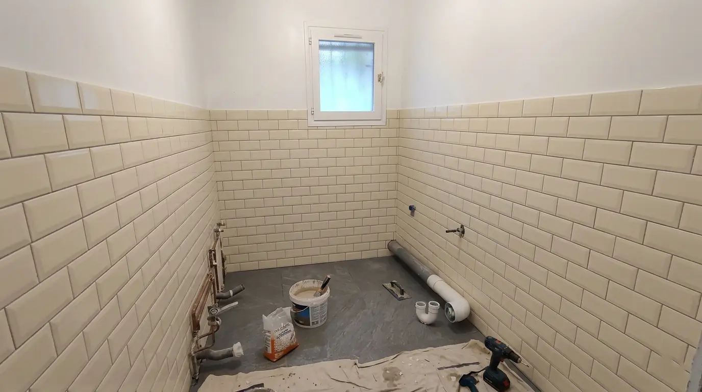 Carreleur de salle de bain à hendaye par notre entrepris de carrelage à hendaye